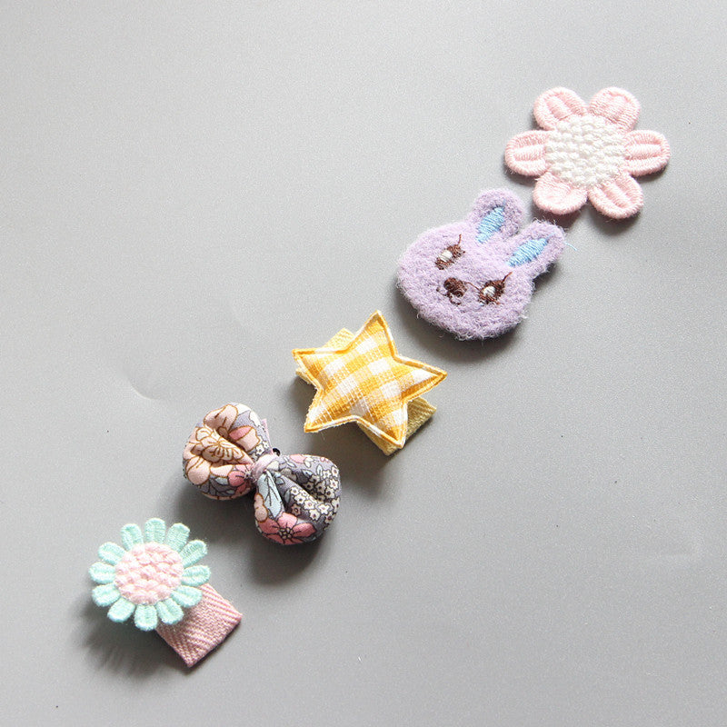Children's Girls Hair Clip Headwear Crown Korean Little Princess Hair Ornaments Baby Hair Clip Set