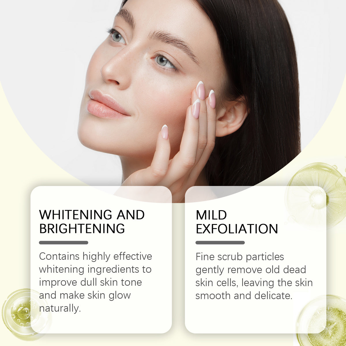 OUHOE Exfoliating Peel Mask Facial Cleansing Blackhead Gentle Non-Tight Moisturizing Peel Mask