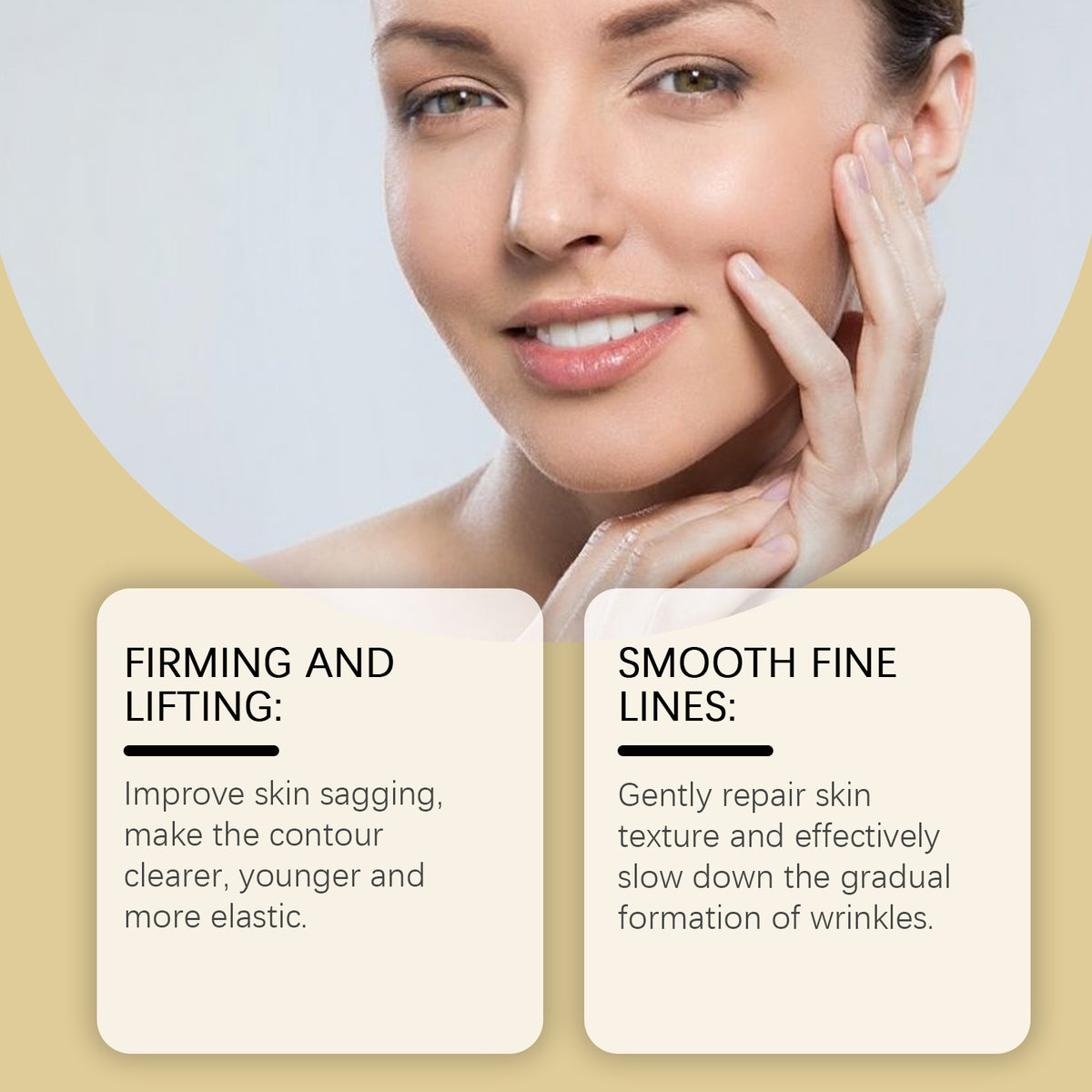 Jaysuing Firming Roller Cream, Moisturizes Skin, Lightens Fine Lines And Moisturizes Daily Massage Skin Care Roller Cream