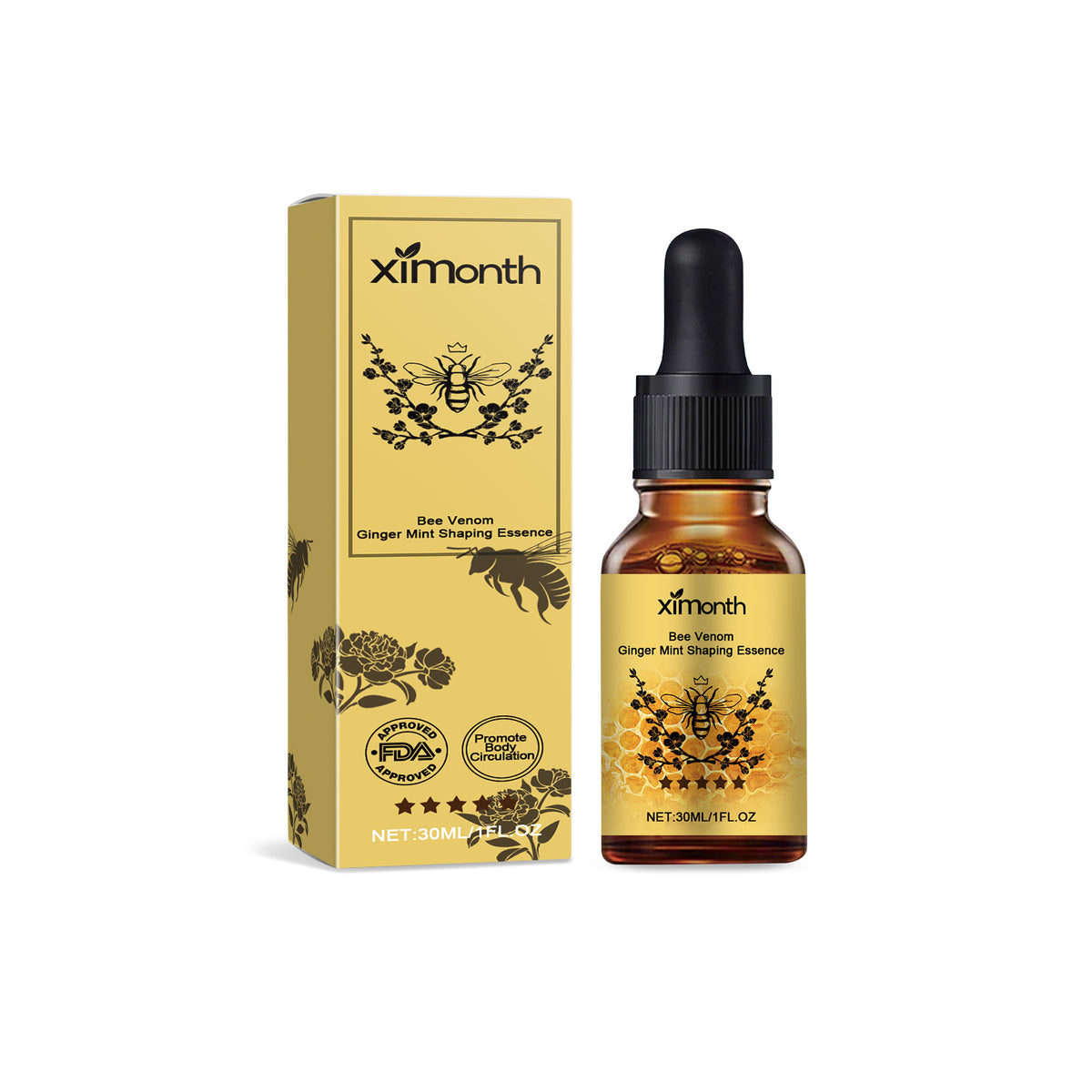 Ximonth Ginger And Mint Care Essence Moisturizes The Body And Firming And Lifting Massage Treatment