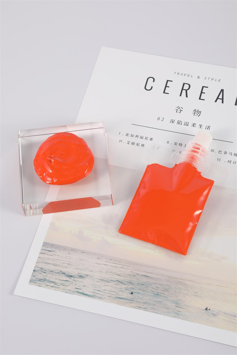Lip Color Paste 30g Lip Gloss DIY Raw Material Base Moisturizing Non-Stick Cup Lip Gloss Dual-Use
