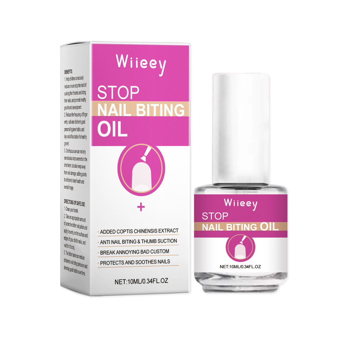 Wiieey Children's Protection Bitter Nail Lotion Children's Protection Against Biting Babies Avoid Fingernail Baby Bitters