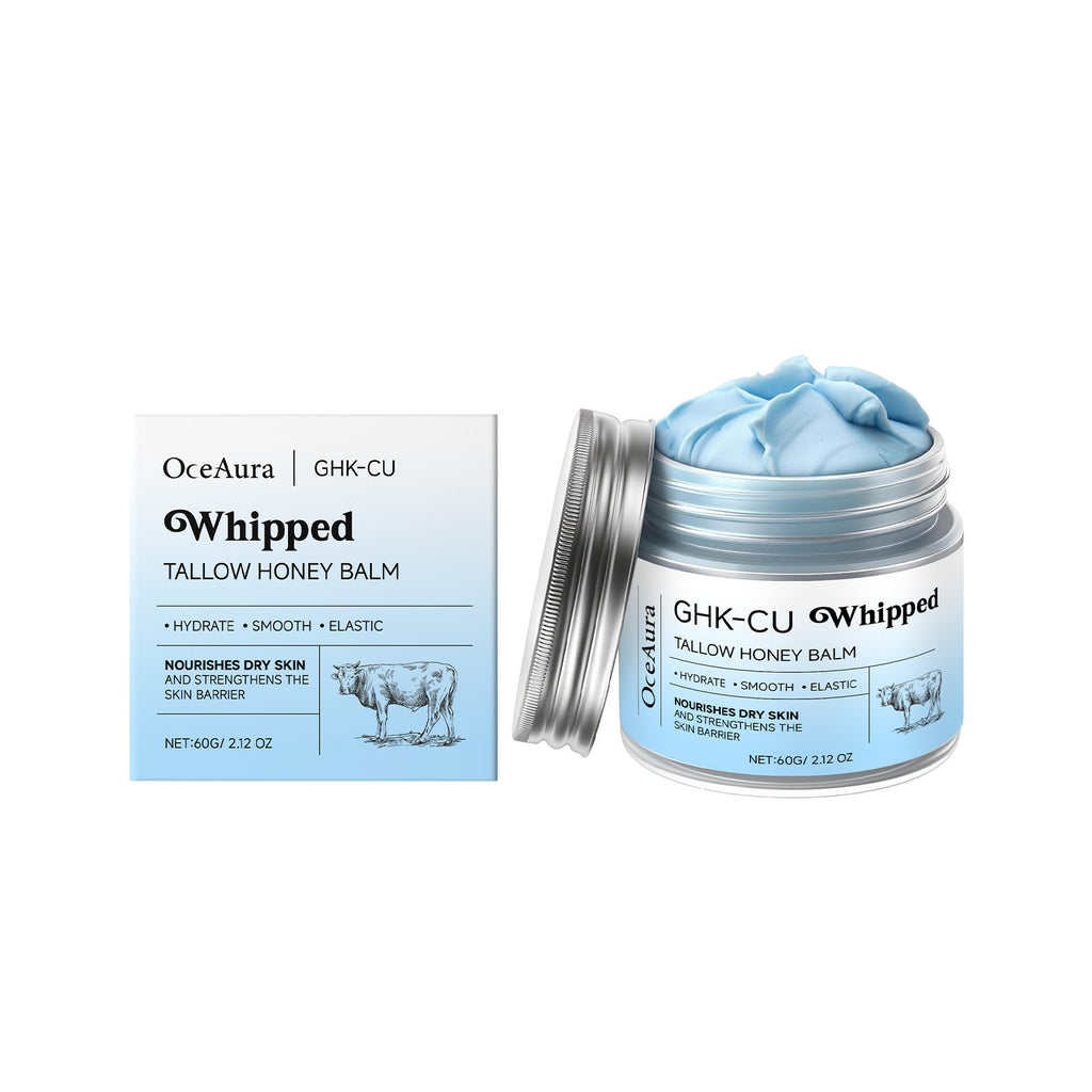 OCEAURA Beef Tallow &amp; Honey Body Balm Hydrating Silky Smooth Lightweight Non-Greasy Moisturizer