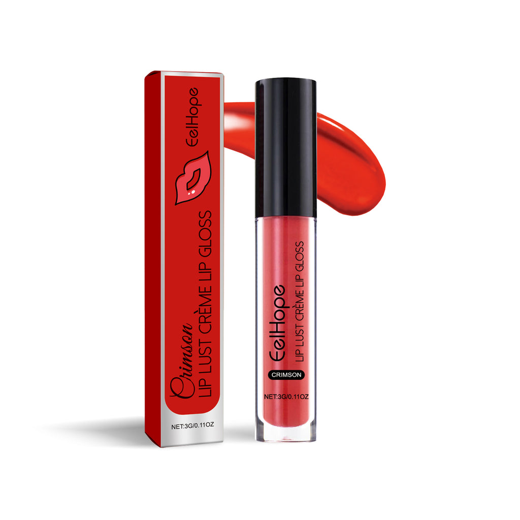 Lip Glaze, Moisturizing And Hydrating, Easy To Color, Not Easy To Stick Cup Long-Lasting Portable Lipstick Glaze