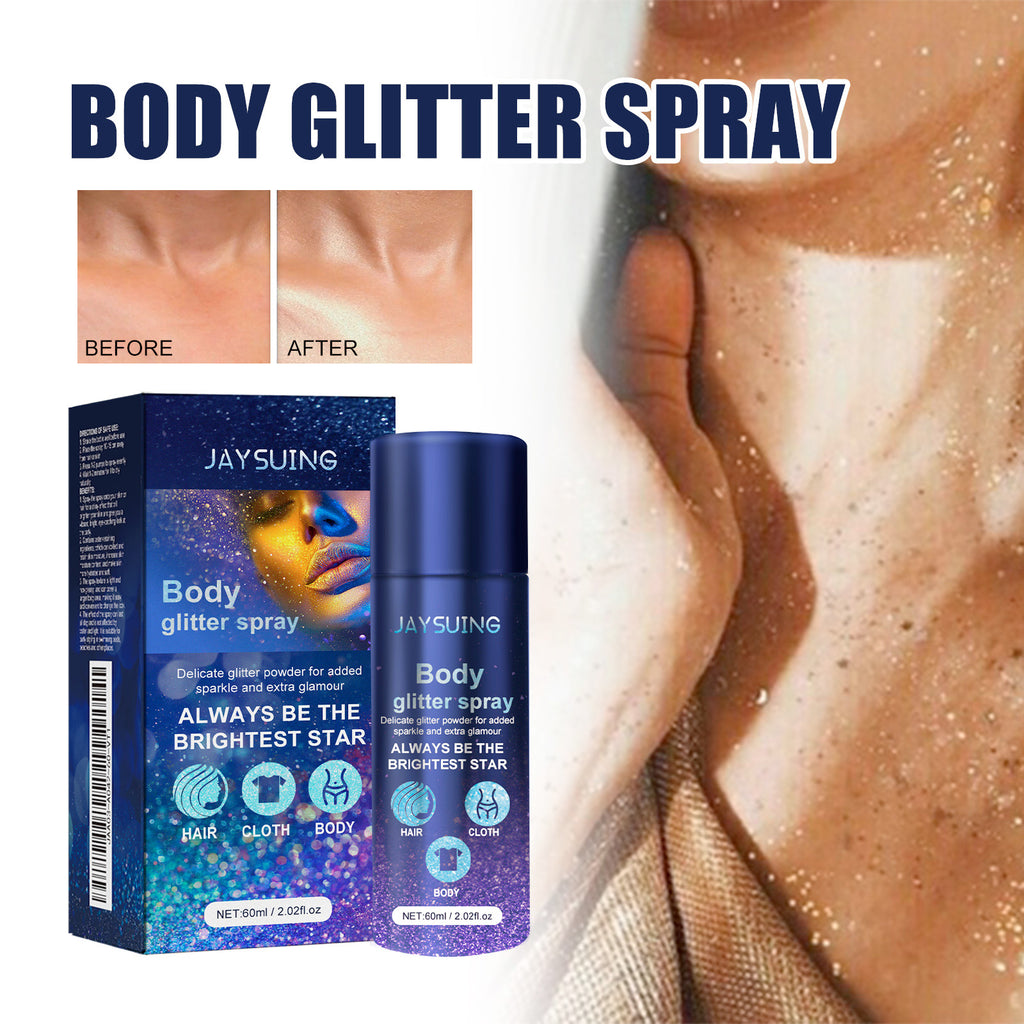Flash Spray, Party Atmosphere Brightening Glitter Powder Highlighter Spray