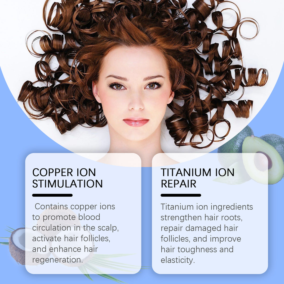 Copper Peptide Hair Serum Nourishes Scalp, Nurses Roots, Restores Fluffy And Strong Hair