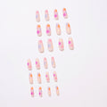 Pastoral Series Rainbow Sunflower Wearing Nail Enhancement Finished Products Fake Nail Enhancement Patch Nail Patch Removable Nail Patch