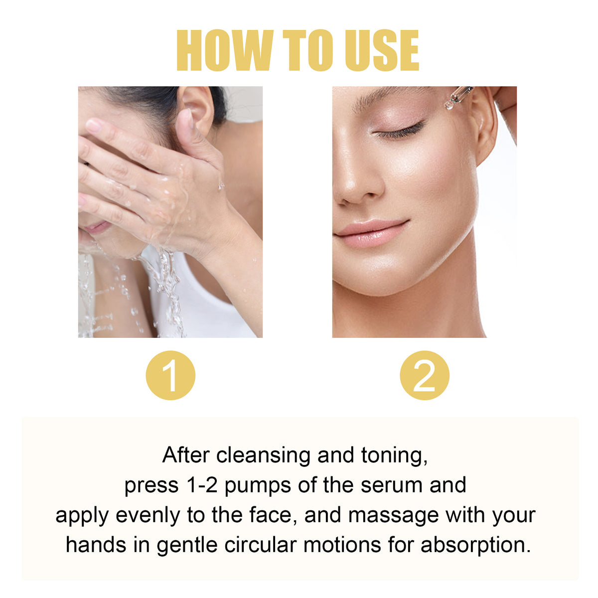 HOYGI Niacinamide Brightening Serum, Lightening Spots And Fine Lines Brightening Skin Hydrating Moisturizing Facial Treatment