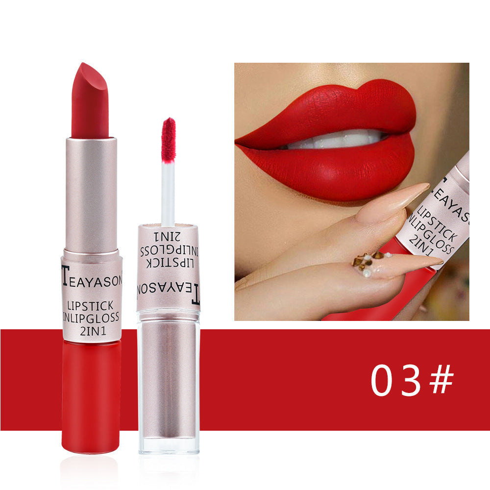 Double-Headed Non-Stick Cup Matte Matte Lip Gloss