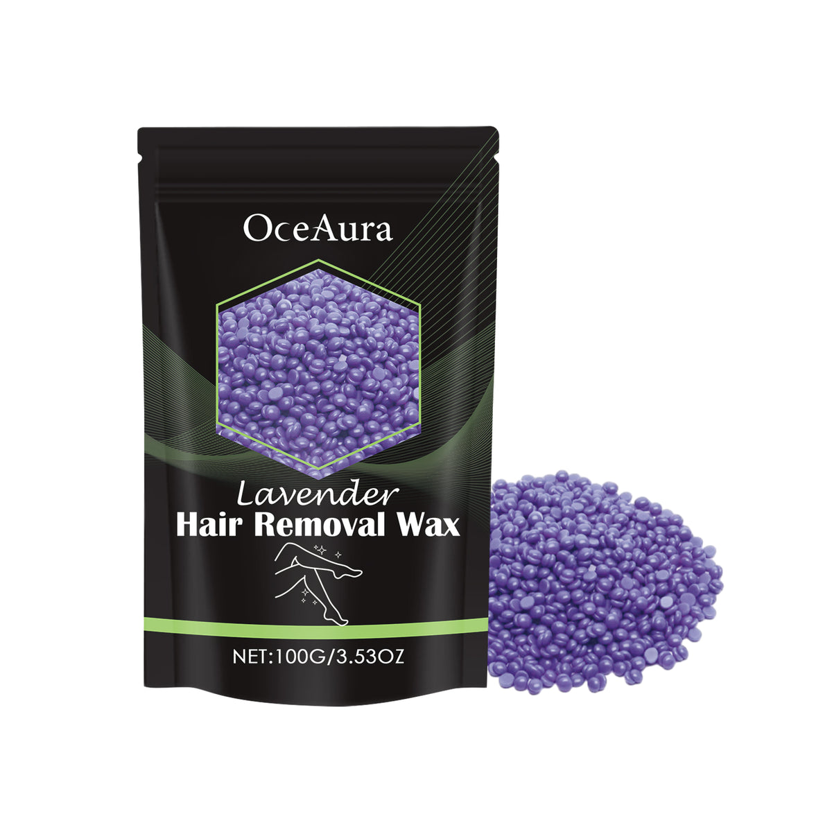 Hair Removal Wax Bean, Underarm Leg Quick Hair Removal Mild Non-Irritating Skin Dry And Smooth