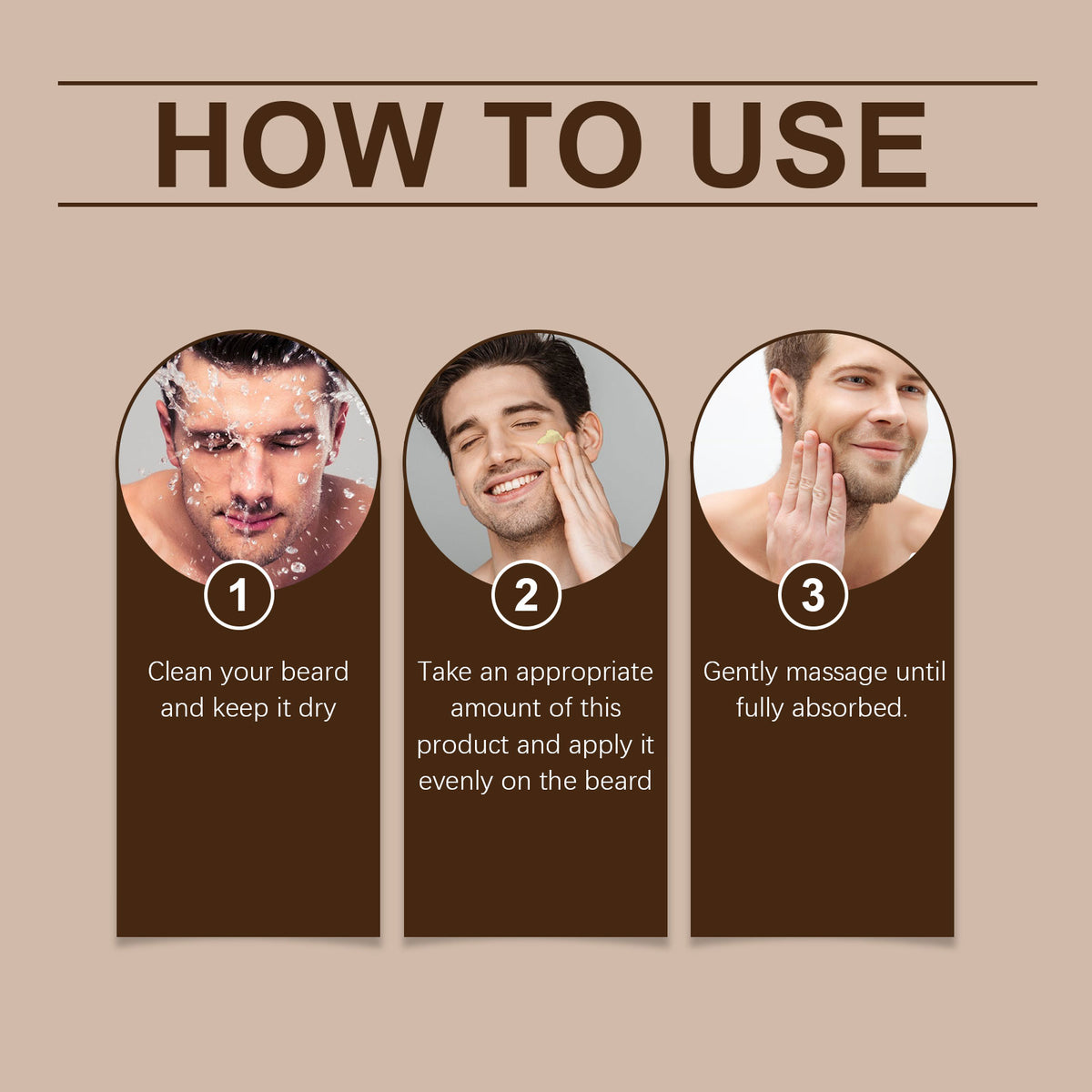 Cedar Wood Beard Care Wax Men's Beard Cedar Wood Care Cream Nourishes And Strengthens Beard