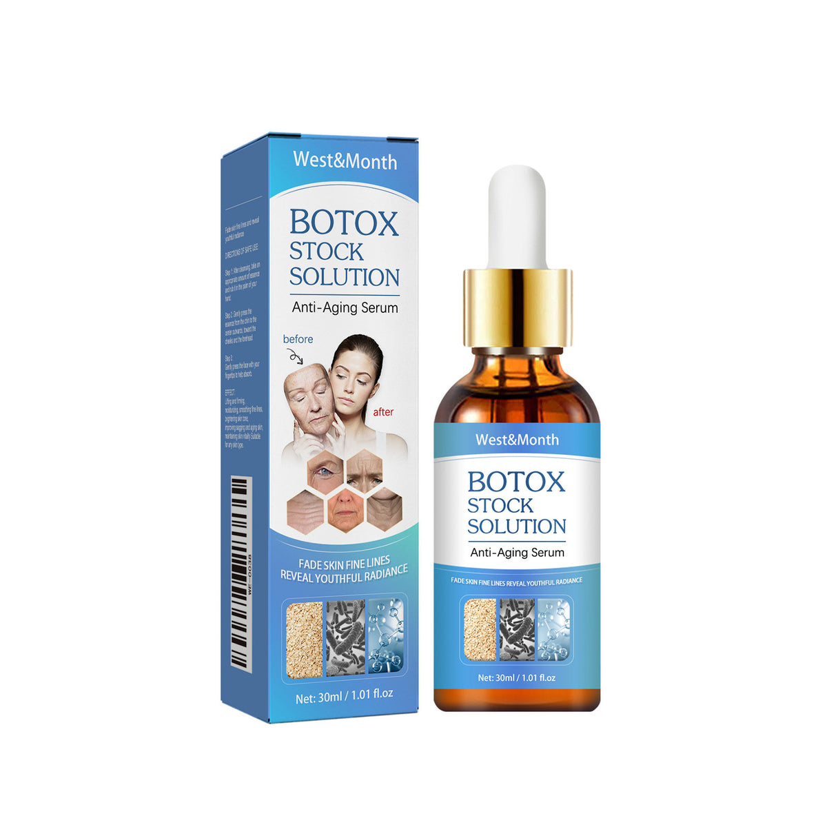 West&Month Collagen Face Essence Gently Nourishes Skin Hydrating And Moisturizing Face Care Essence
