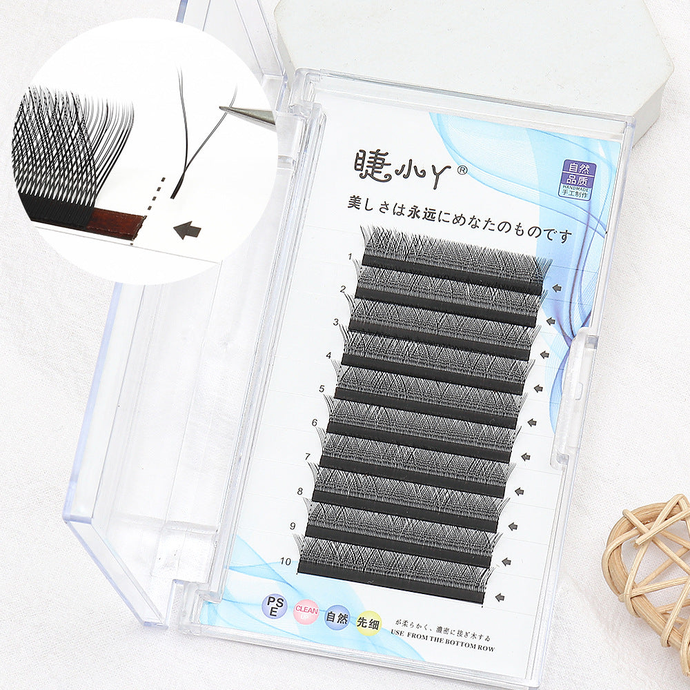 Weaving baby curved false eyelashes flowering planting eyelashes Y-shaped grafting false eyelashes