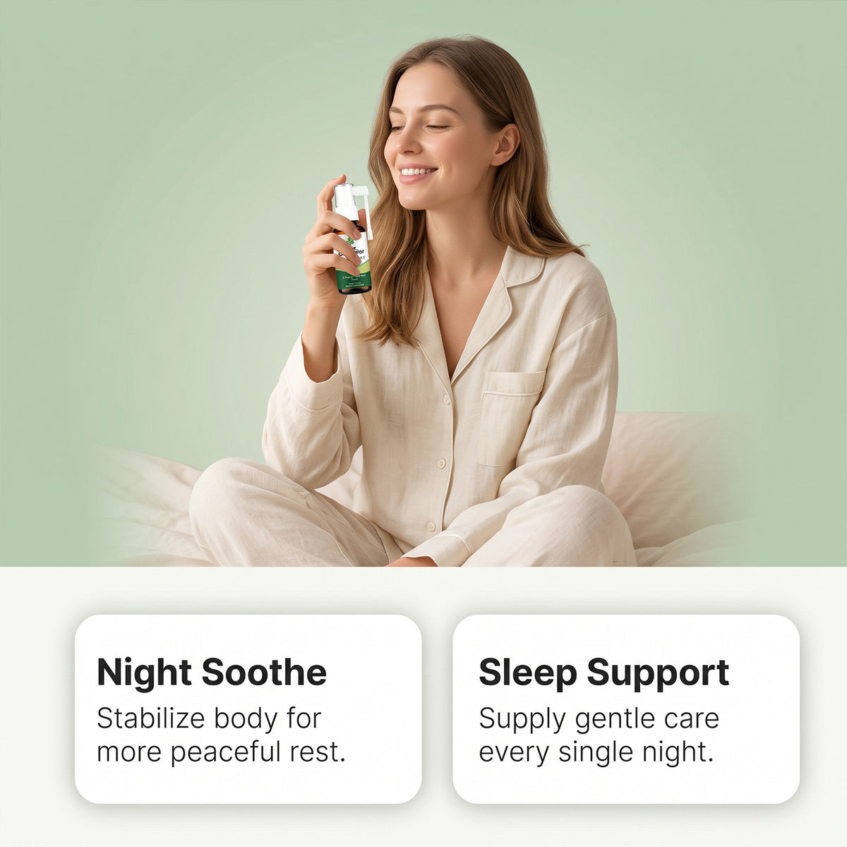 Portable Sleep Oral Spray with Gentle Ingredients for Daily Body Care