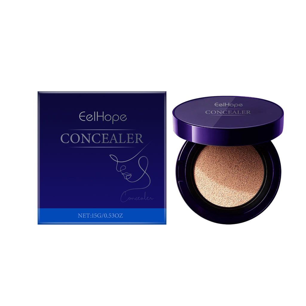 Eelhope Concealer Foundation Air Cushion Moisturizing Easy Concealer Brightening Face Light Base Makeup