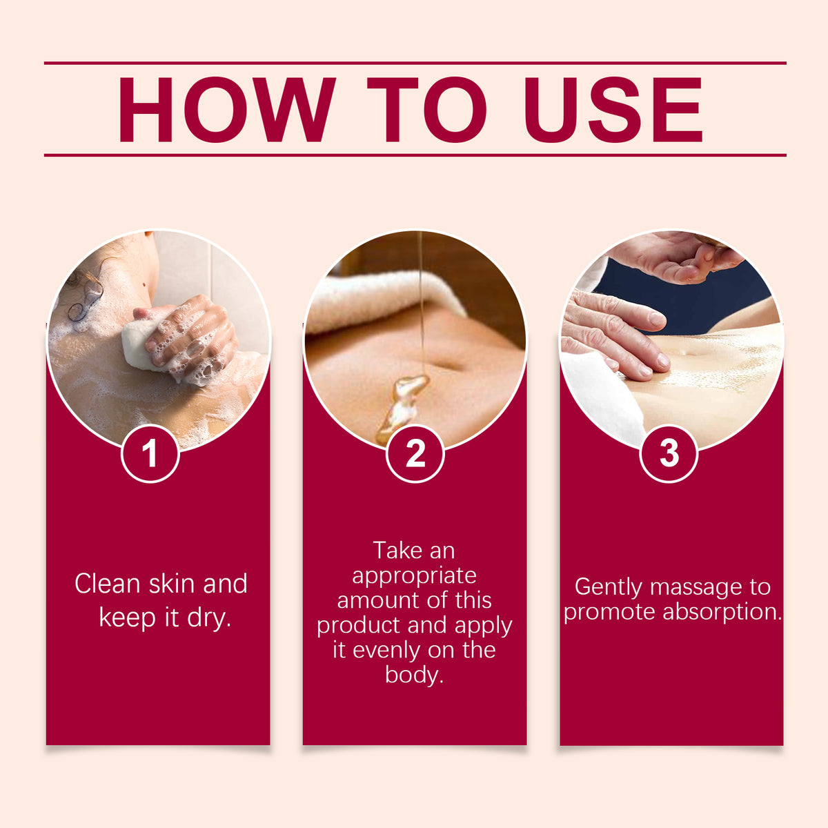 OUHOE Rose Body Oil Relieves Dry Skin And Moisturizes Body Skin Massage Care Oil
