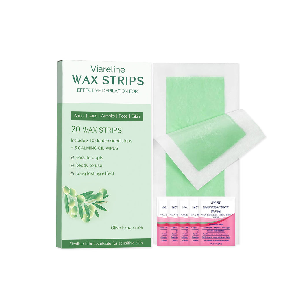 Viareline Facial And Body Hair Removal Wax Strips Are Gentle And Can Remove Fine Hairs By Uprooting The Body