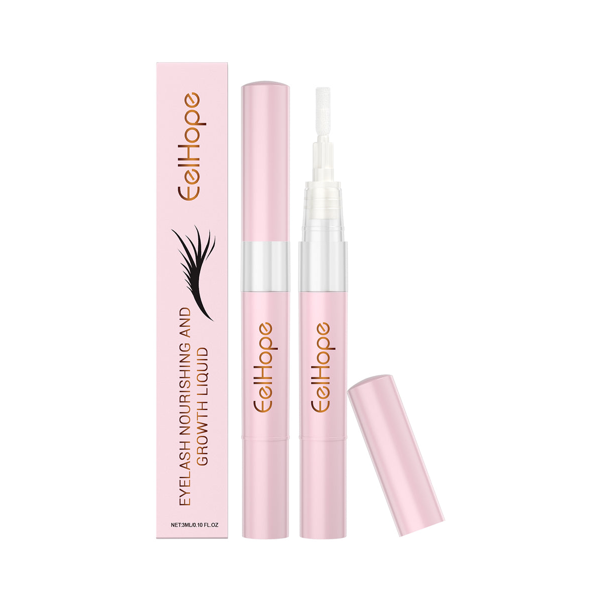 Eelhope Eyelash Care Liquid, Gentle Ingredients Natural Moisturizing, Moisturizing And Lustrous Portable Eyelash Care Essence