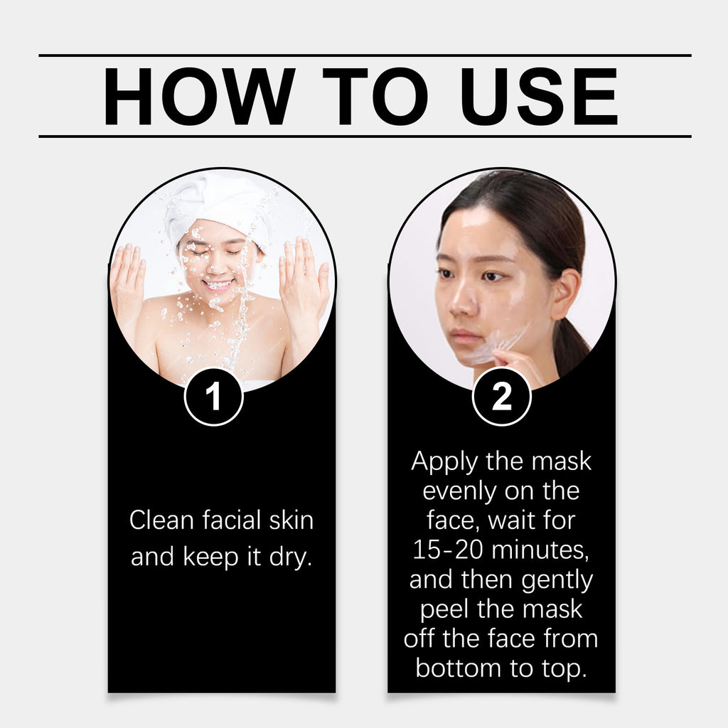 Ouhoe - Collagen Peel & Tear Mask Gentle Pore-Cleansing Facial Oil Control Hydrating Mask
