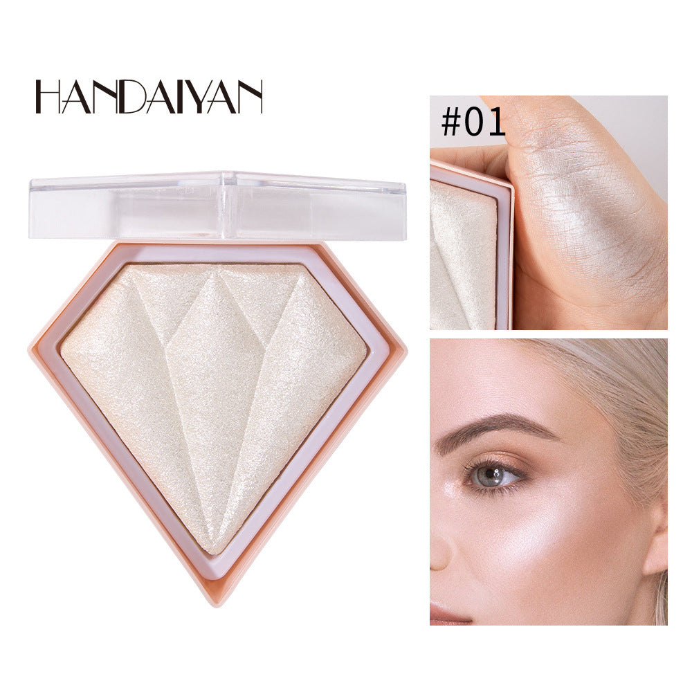 Diamond Highlighter Powder Brighten Skin Tone Repair Glitter Powder Nose Shadow Modification Stereo Brightening