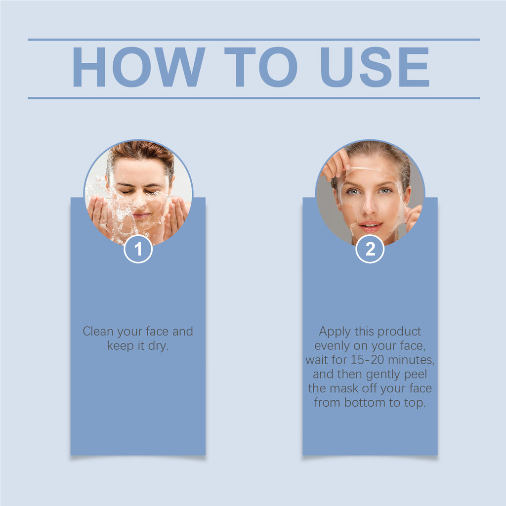 EELHOE Collagen Peel And Tear Mask Moisturizes And Moisturizes Facial Skin Hydrating And Tender Skin Care Mask