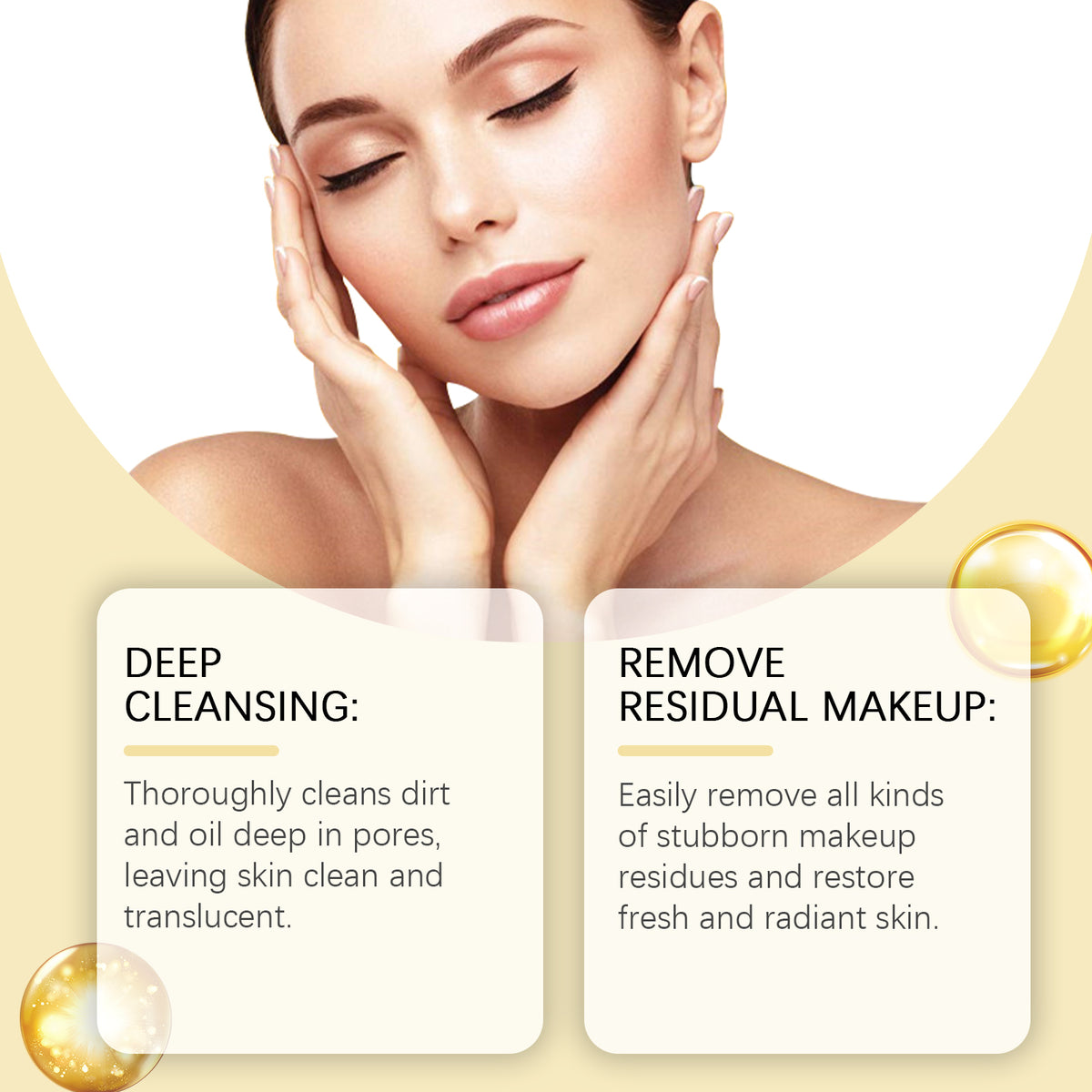Gentle Cleansing Oil Gentle Care For Skin Refreshing Emulsion Rinse Face Makeup Cleansing Oil