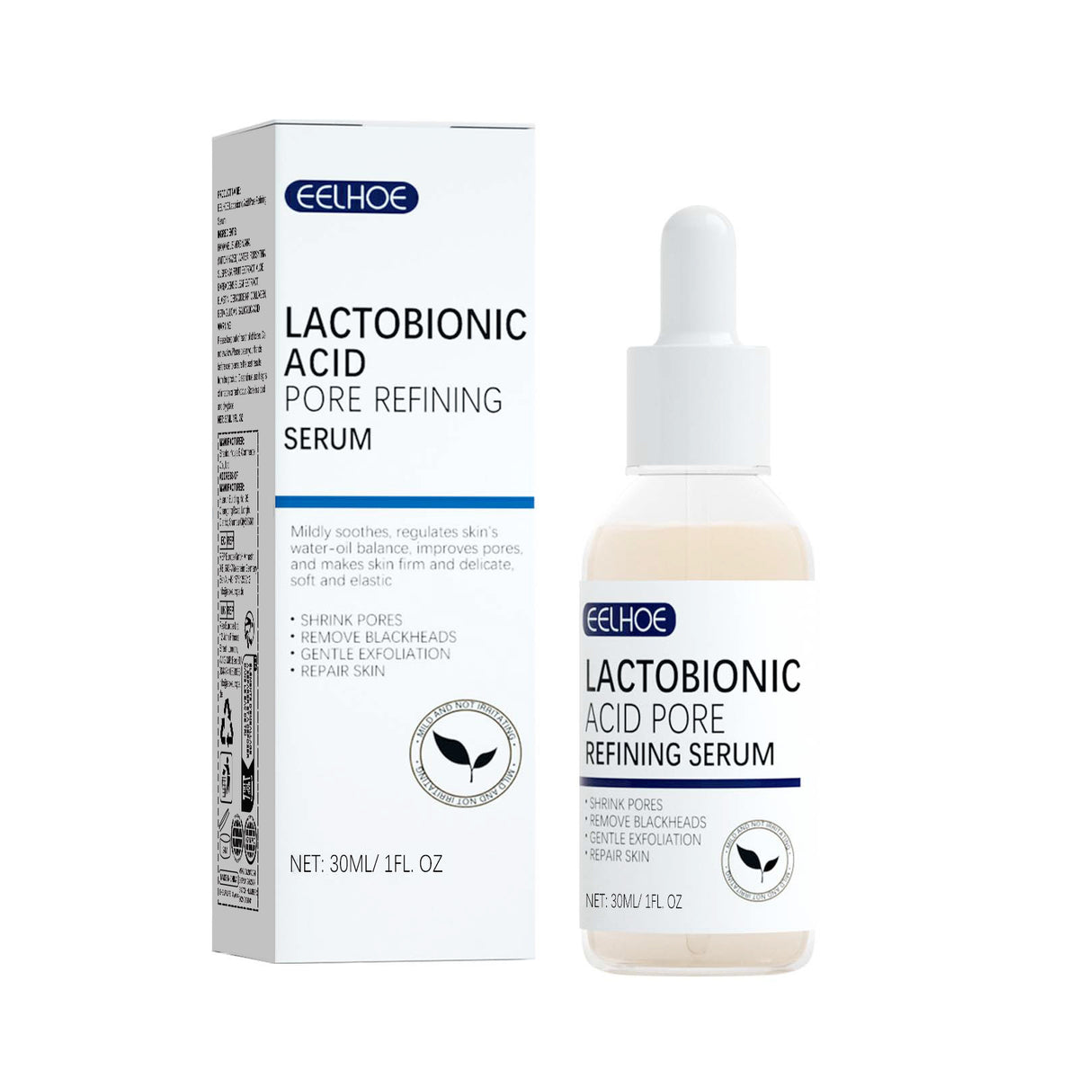 Lactosyl Acid Pore Narrowing Essence Skin Elastic Delicate Cleansing Blackhead Skin Care Essence