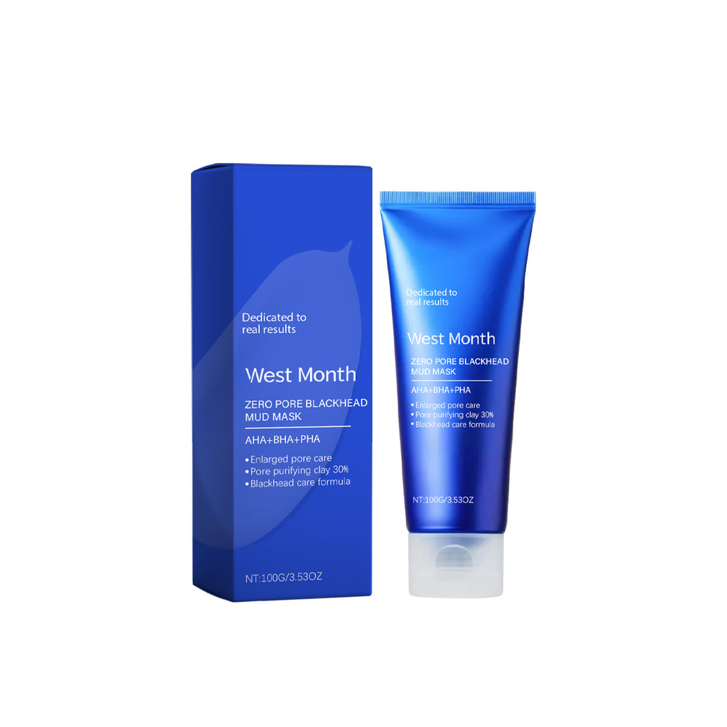 West&Month Blackheads Smear Mud Mask, Clean Oil Control Facial Keratin Blackheads Reduce Acne Clean Mud Mask