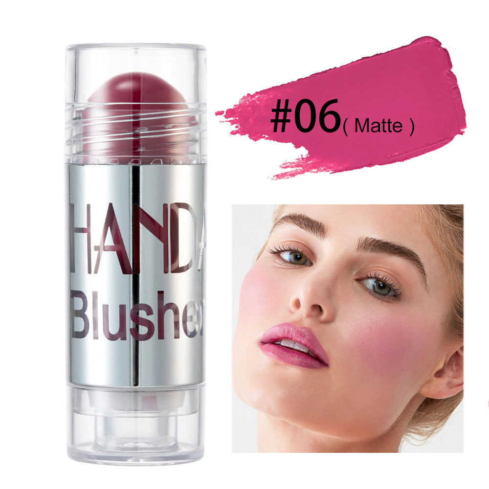 HANDAIYAN Chubby Crayon Blush Stick Moisturizing And Smooth Rouge Pen Blush Strip Cream Blush Stick Rouge