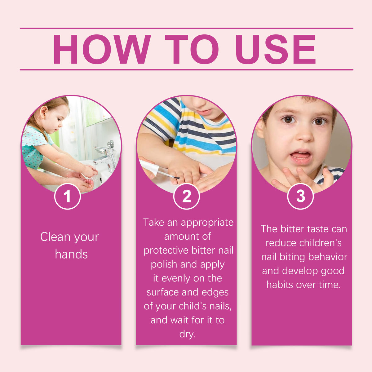 Wiieey Children's Protection Bitter Nail Lotion Children's Protection Against Biting Babies Avoid Fingernail Baby Bitters