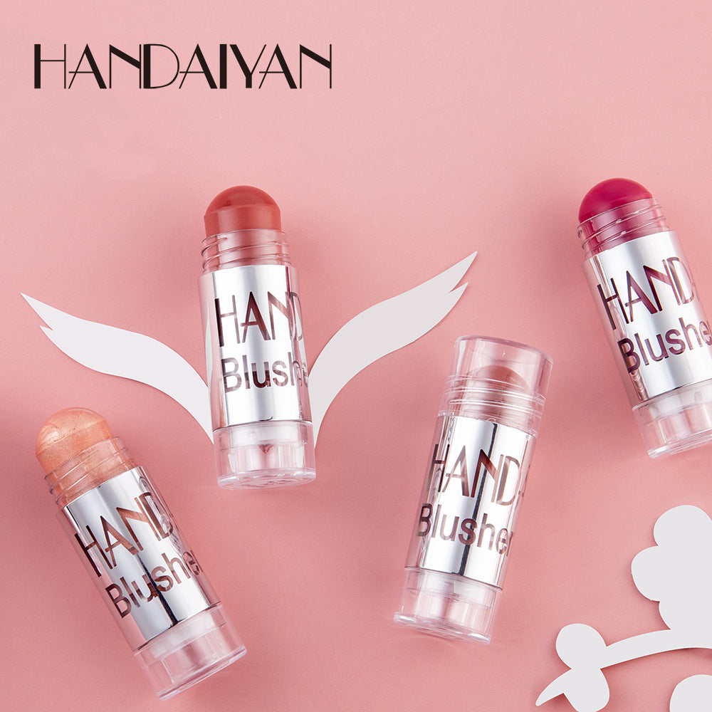 HANDAIYAN Chubby Crayon Blush Stick Moisturizing And Smooth Rouge Pen Blush Strip Cream Blush Stick Rouge