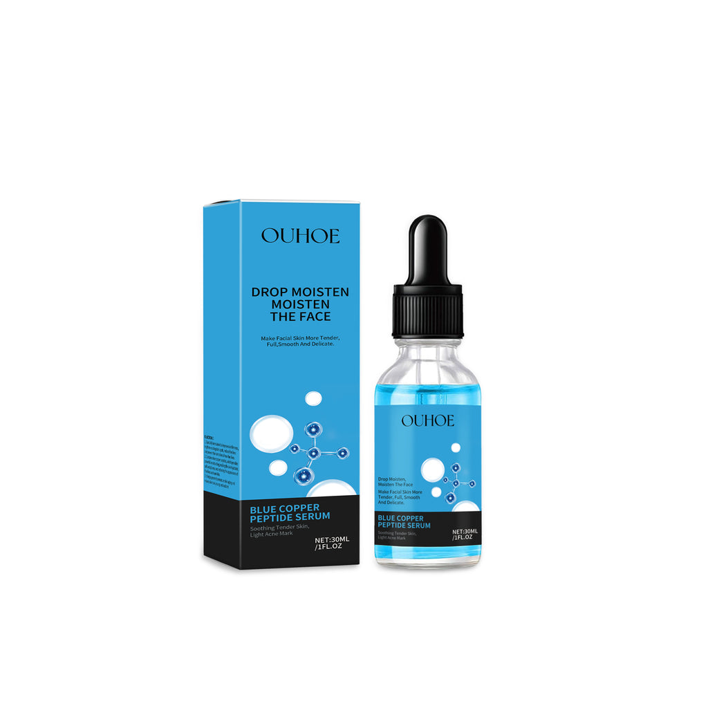 OUHOE Copper Peptide Repair Serum Hydrates, Hydrates, Firming And Firming Facial Skin With Blue Copper Peptide Serum