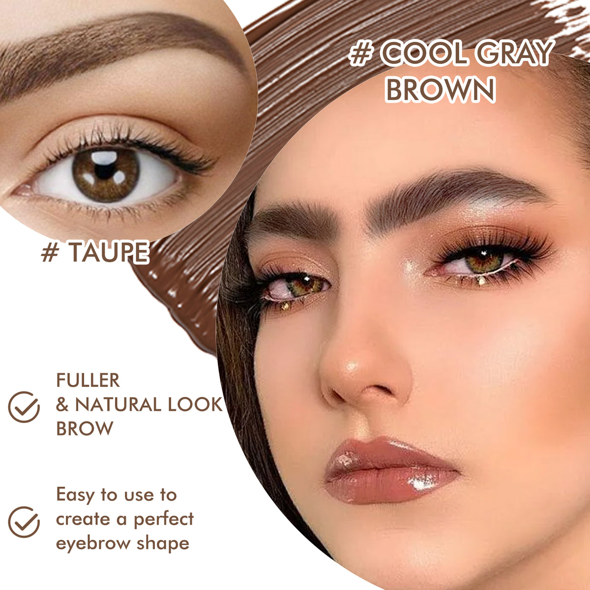 EELHOE Fiber Brow Dye Series, Natural Makeup, Color, Water Resistance And Stereoscopic Eyebrow Makeup