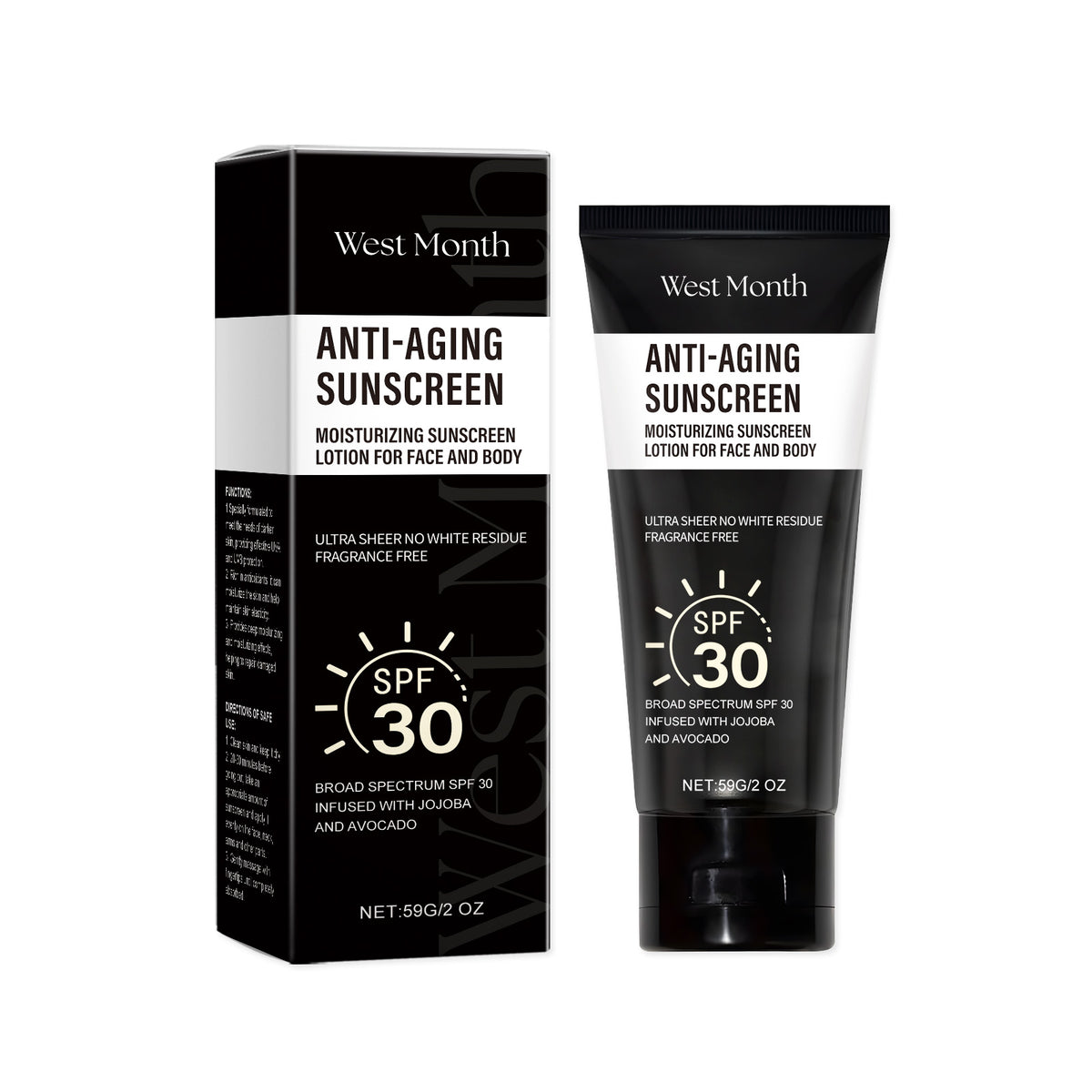 West&Month Face And Body Protection Cream Gently Nourishes, Protects And Insulates Skin, Refreshing And Hydrating