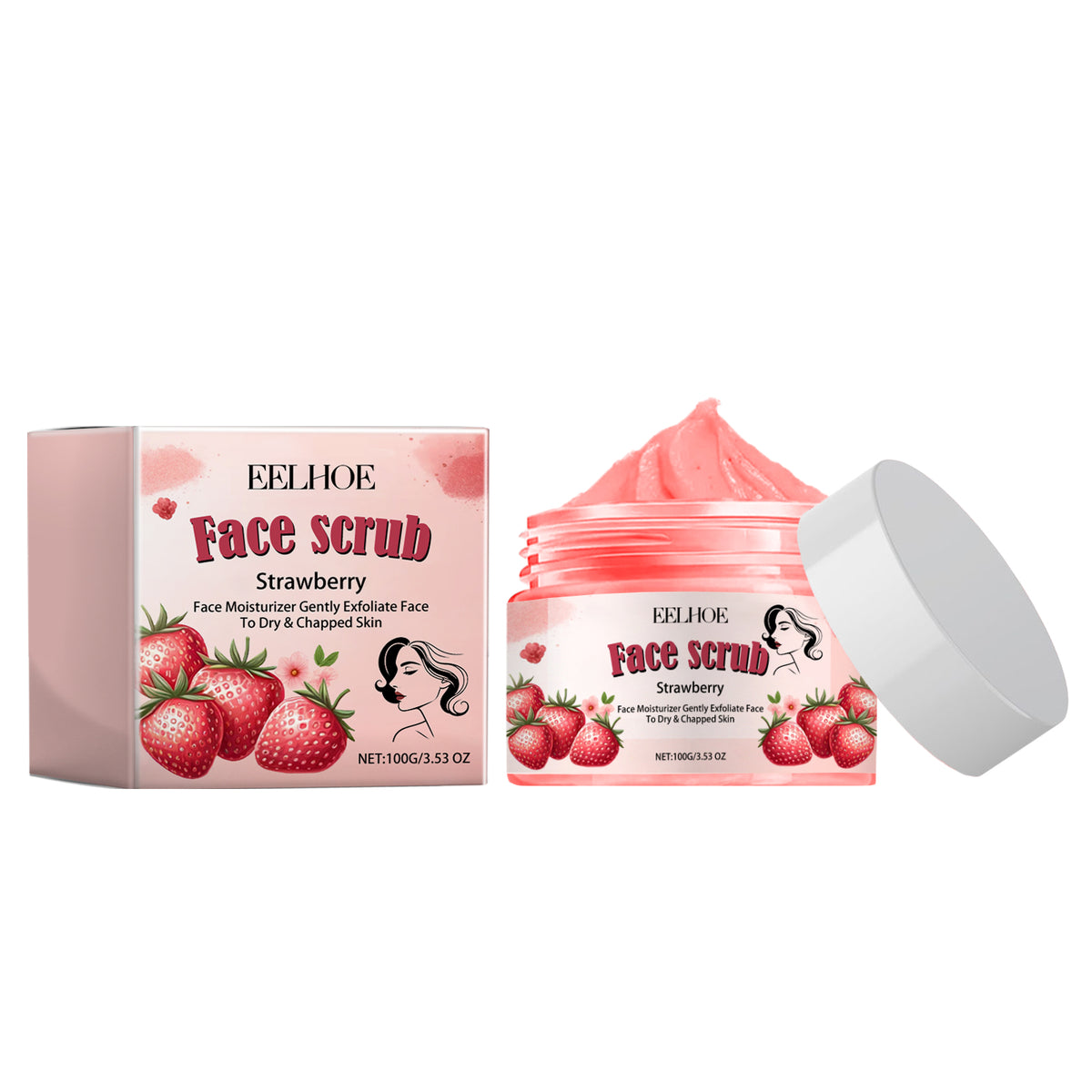 Face Scrub, Soften Cutin Supple Skin Moist Water Embellish Burnish