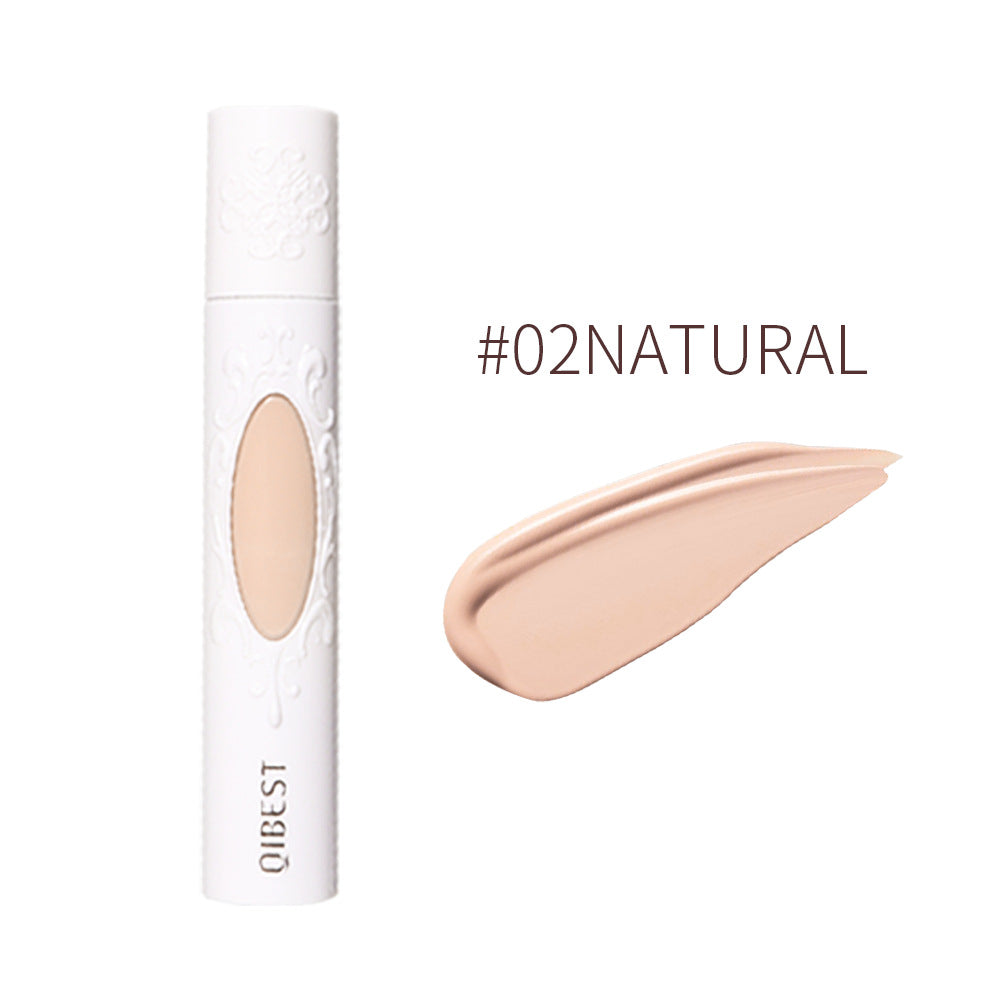 QIBEST Liquid Foundation Long-lasting Concealer Moisturizing Brightening Matte Natural Liquid Foundation Nude Makeup Conditioner