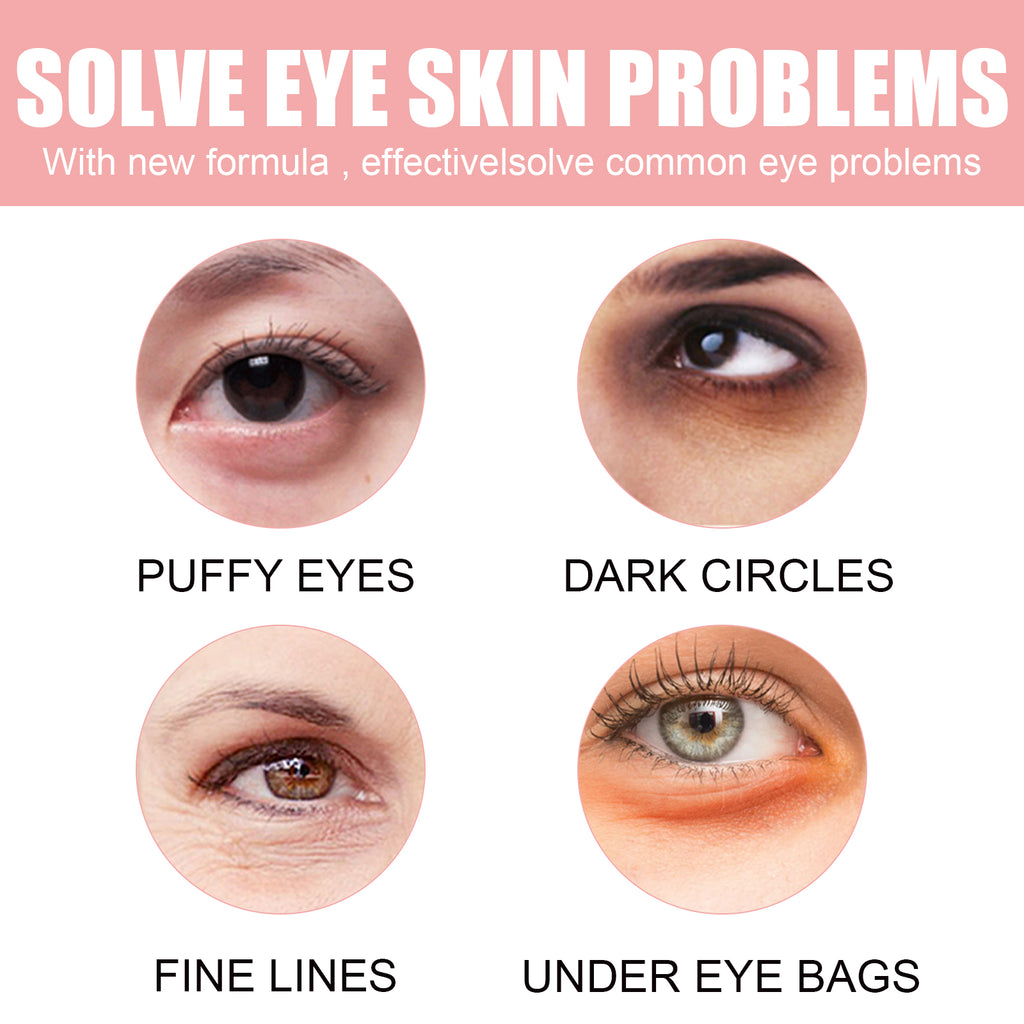 OUHOE Pink Rose Eye Mask, Reduces Fine Lines, Bags, Dark Circles, Moisturizes And Tights Skin Care Eye Mask