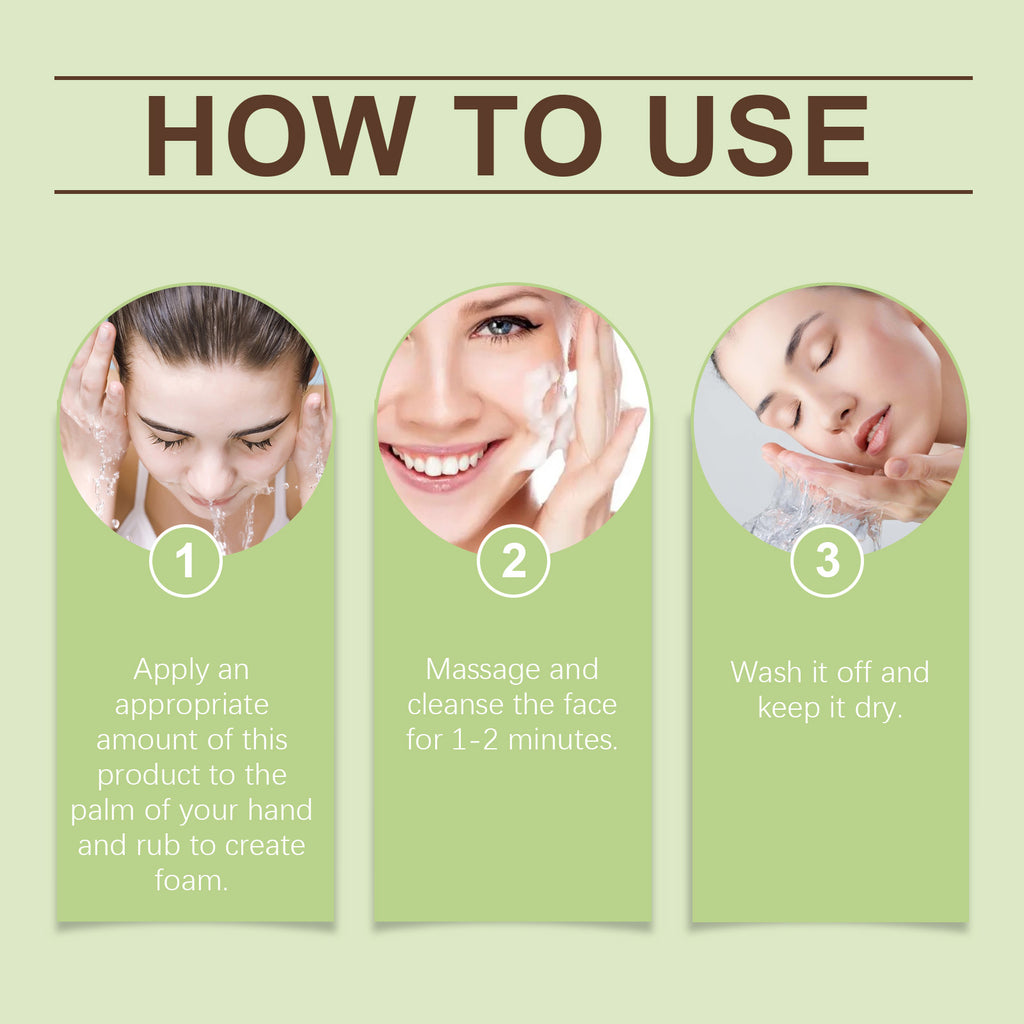 Jaysuing Centella Asiatica Facial Cleanser Moisturizes And Hydrates, Cleanses Pores, Refreshes And Controls Oil.