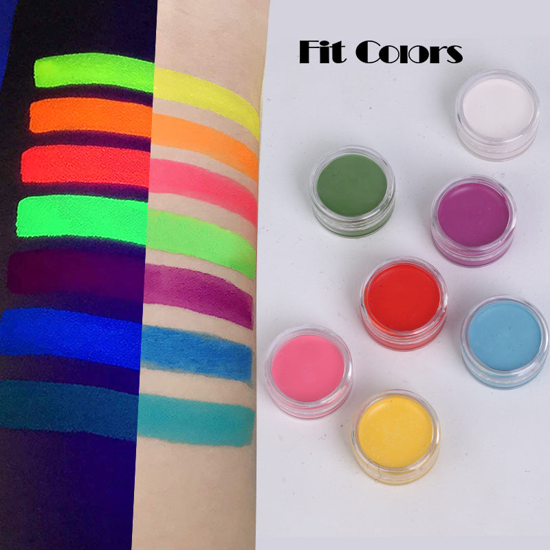 Fit Colors 12 Color Fluorescent Eyeliner Halloween Face Color Painting
