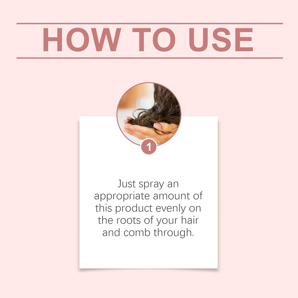 Hoegoa Leave-In Dry Hair Spray Refreshing And Moisturizing Light Supple Repair Gloss Leave-In Cleaning Spray
