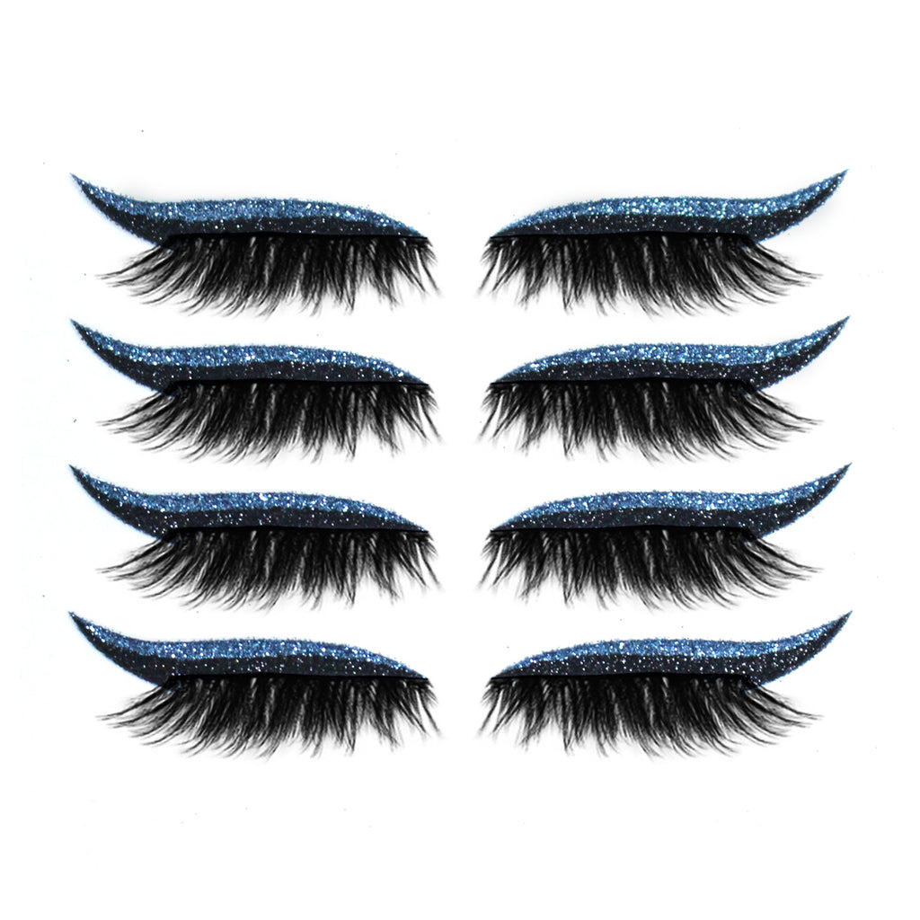 New Glitter Self-Adhesive Eyeliner Eyeshadow Sticker Double Eyelid False Eyelashes Waterproof Party Eye Makeup Sticker