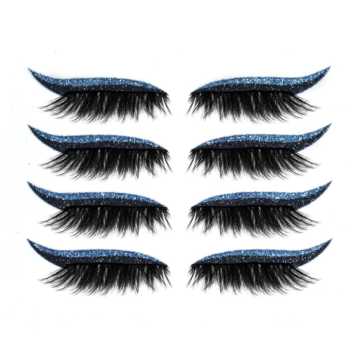New Glitter Self-Adhesive Eyeliner Eyeshadow Sticker Double Eyelid False Eyelashes Waterproof Party Eye Makeup Sticker