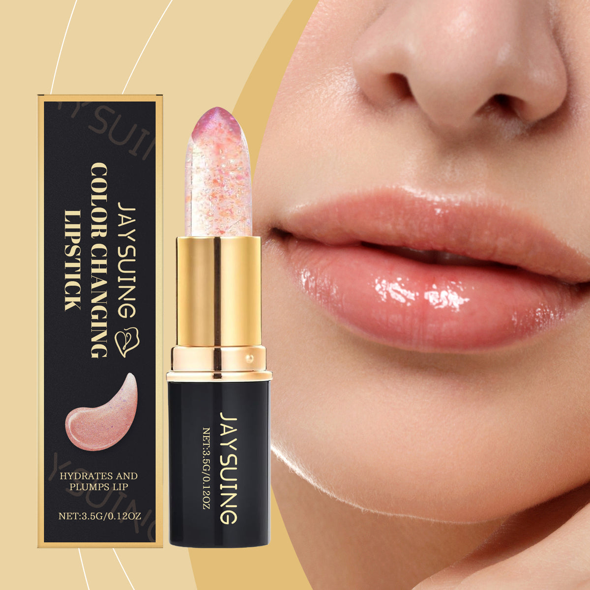 Jaysuing Sparkling Color-Changing Nourishing Lip,