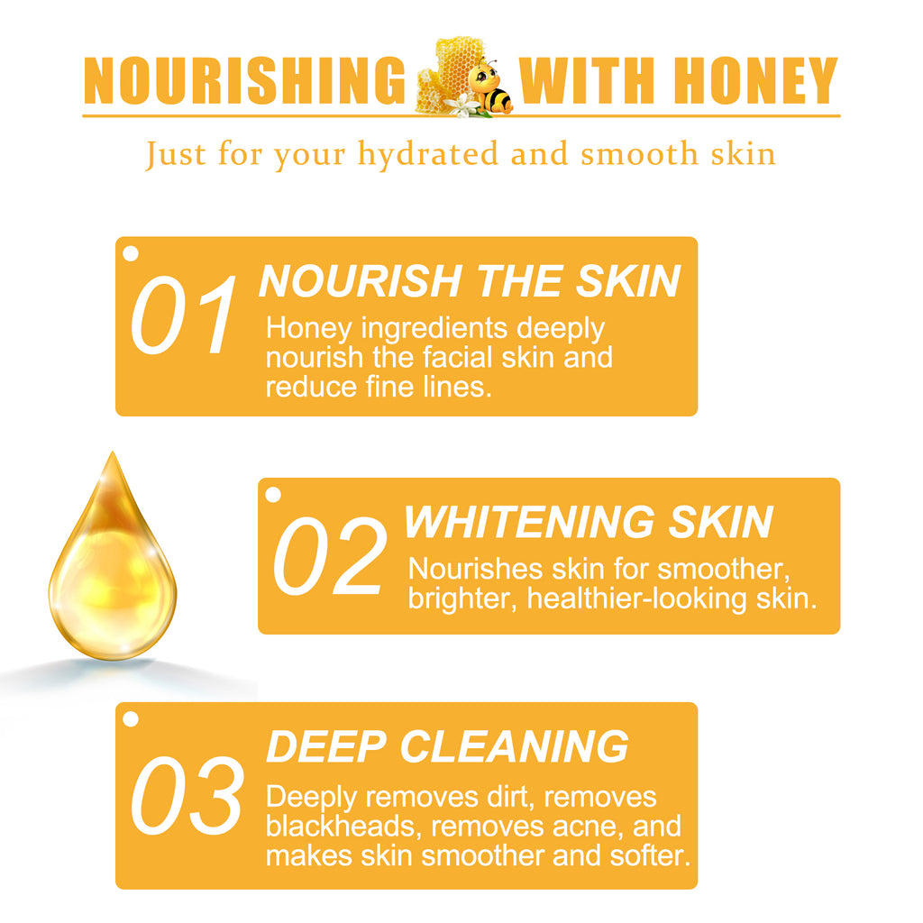 EELHOE Honey Peel Mask, Tightens Pores Brightens Darkens Skin And Gently Removes Blackheads Apply Facial Mask