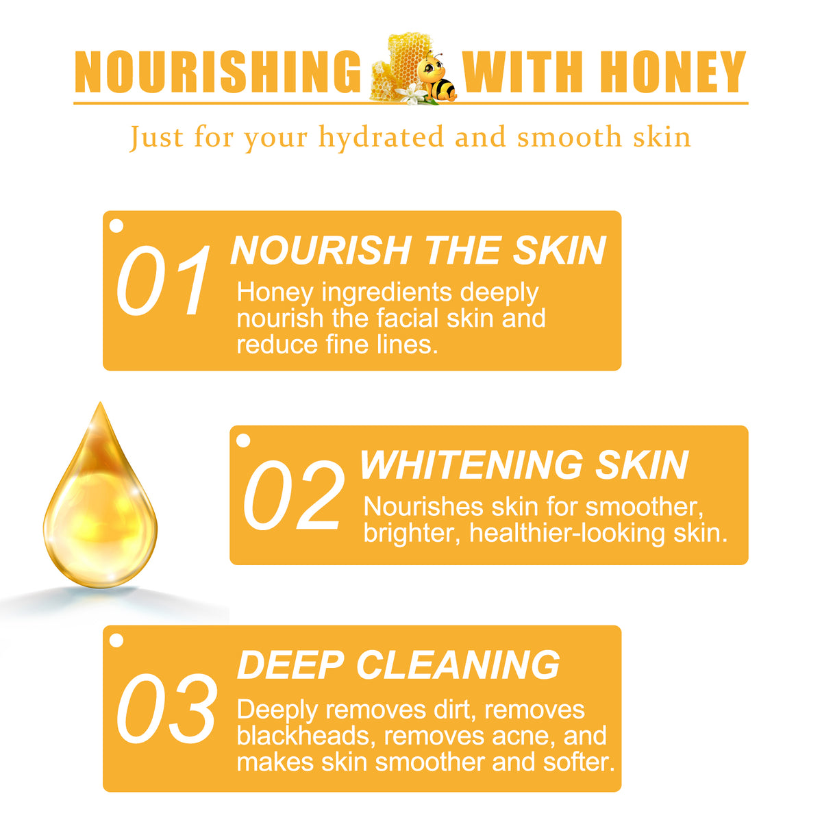 EELHOE Honey Peel Mask, Tightens Pores Brightens Darkens Skin And Gently Removes Blackheads Apply Facial Mask