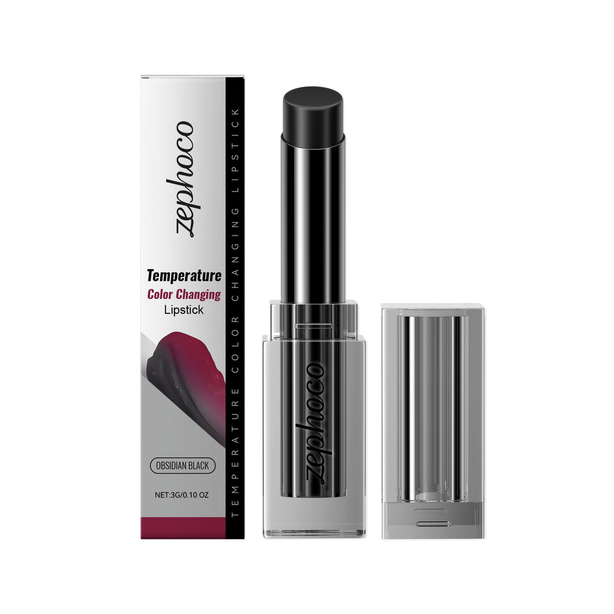 zephoco Obsidian Warming Lip Balm, Gently Moisturizes, Moisturizes, Reduces Lip Lines, And Careens Tender Lips