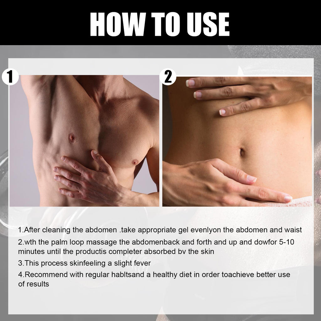 EELHOE Abs Cream, Abdominal Strength Men And Women's Chest Muscle Waistcoat Line Massage Fitness Sculpting Cream