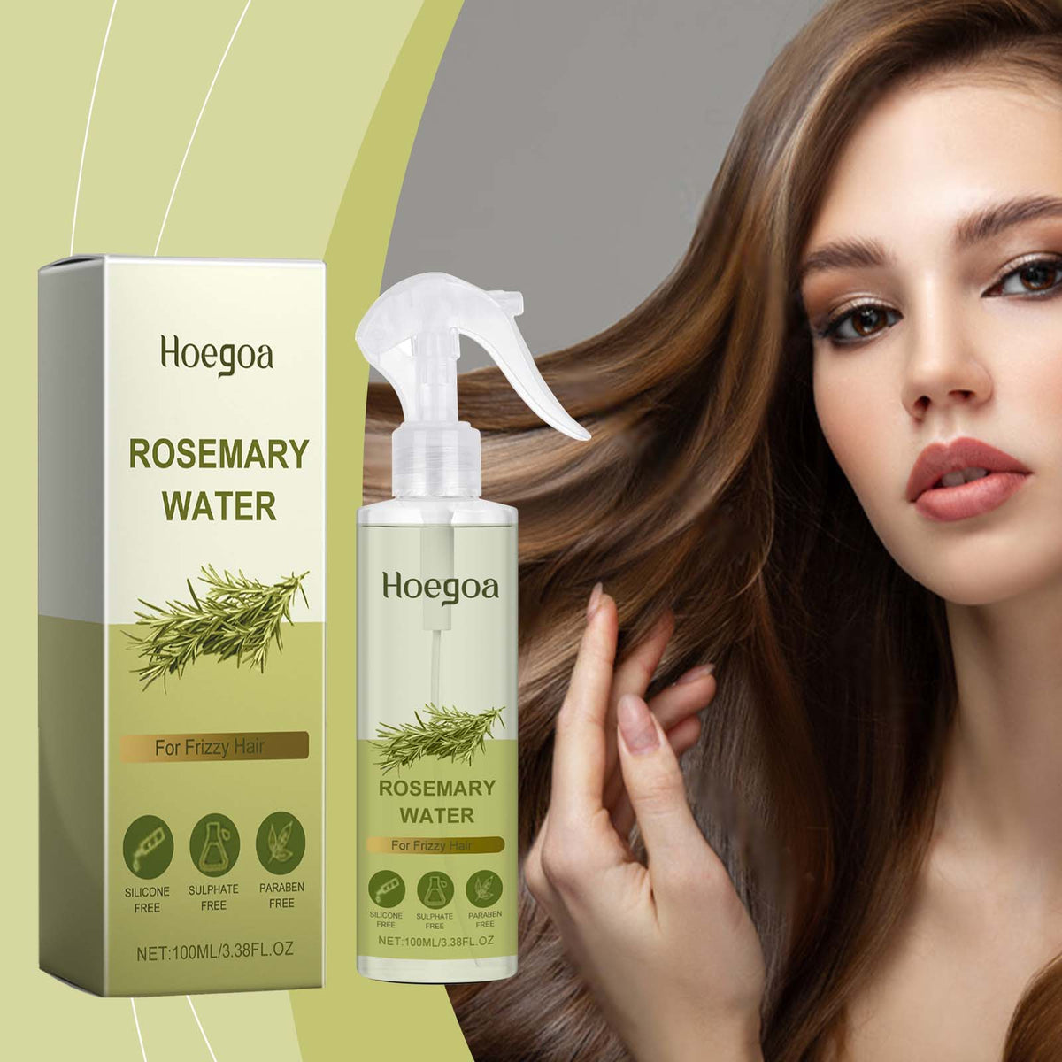 Rosemary Hair Care Spray Nourishes, Nurses, Softens And Leaves Fragrance, Strengthens And Restores Glossy Hair