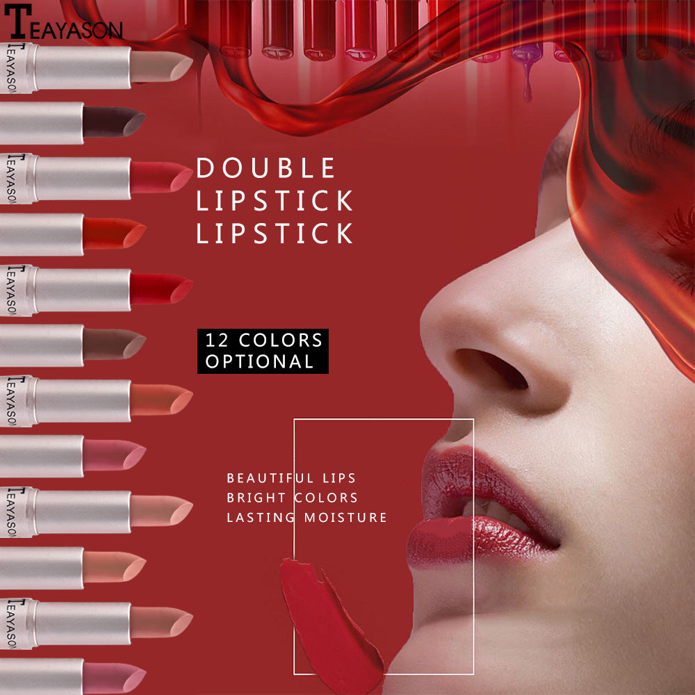 Double-Headed Non-Stick Cup Matte Matte Lip Gloss
