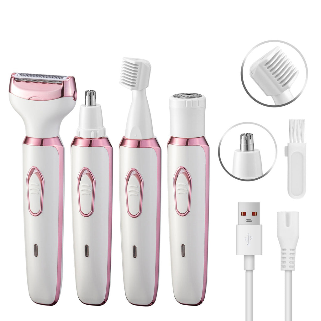 Electric Women's Hair Trimmer for Intimate Care - Multi-Functional Underarm and Pubic Hair Trimmer and Shaver